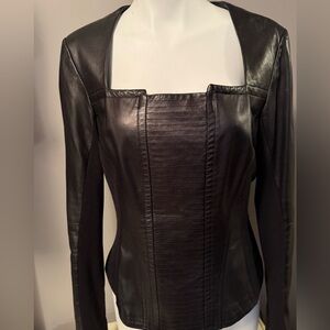 Danier Black  Leather Women's Top
